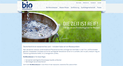Desktop Screenshot of bio-mineralwasser.de