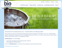 Tablet Screenshot of bio-mineralwasser.de